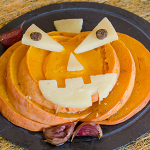 Calabaza terrorífica con Queso Las Terceras