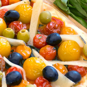 Focaccia al estilo Manchego