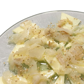 Queso manchego Las Terceras con bacalao ahumado