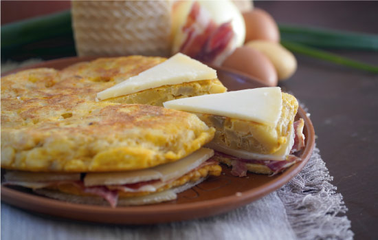 Torre de tortillas con toque Las Terceras