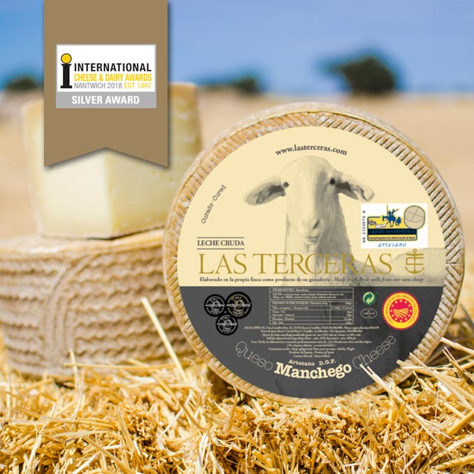 Plata para los Quesos Las Terceras D.O.P en el International Cheese Awards