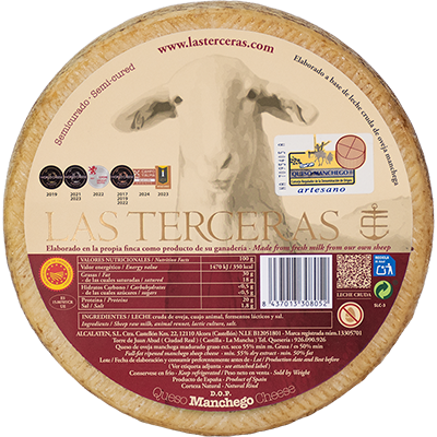 Prix décernés à notre fromage Manchego semi-affiné au lait cru