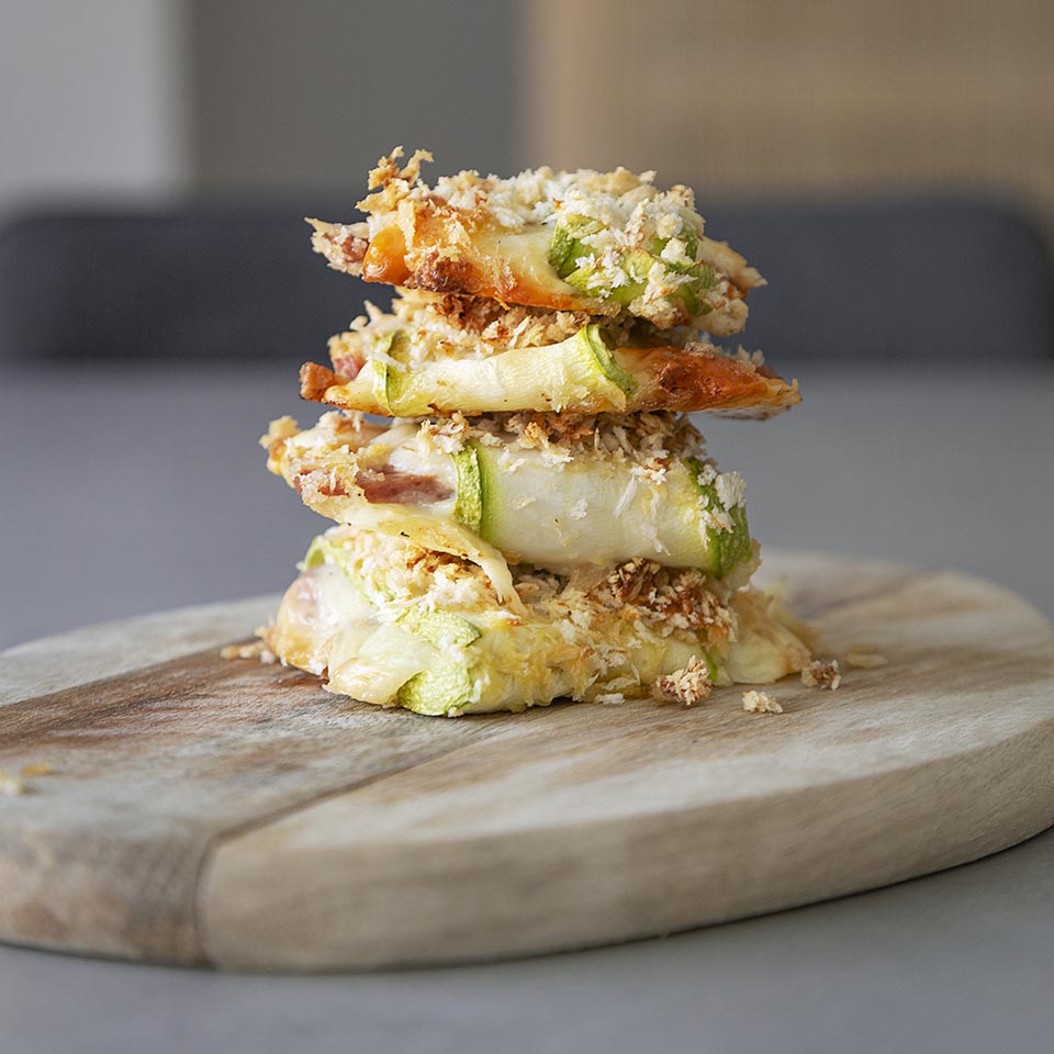Delicias de calabacín con queso manchego semicurado DOP Las Terceras