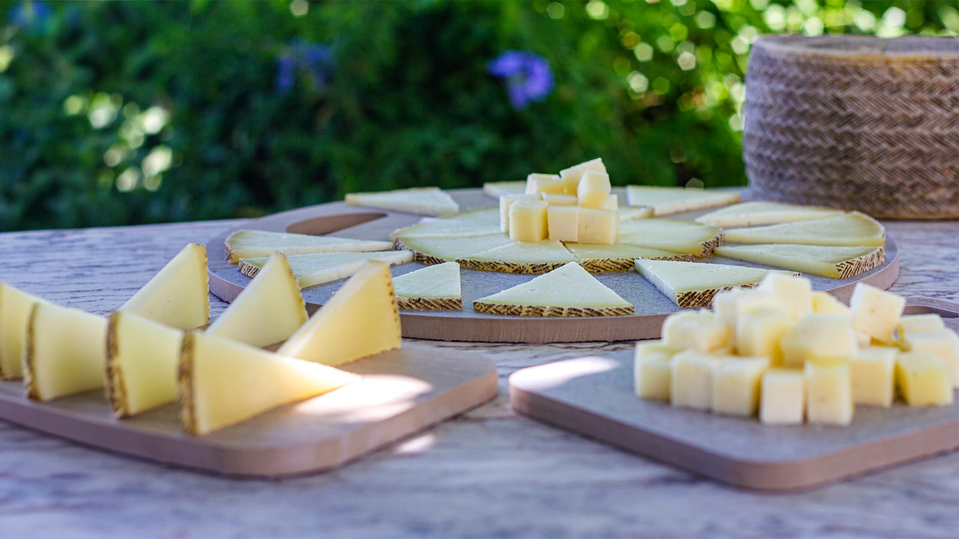 Degustación de queso manchego al aire libre