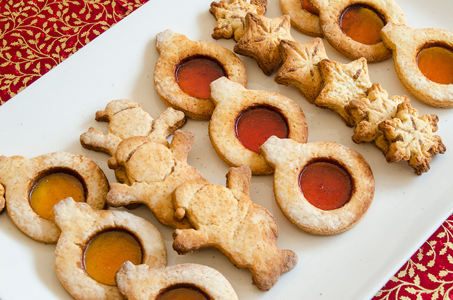 Galletas navideñas con queso manchego semicurado D.O.P. Las Terceras