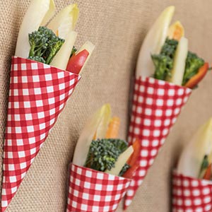 Snack de crudités con Queso Manchego D.O.P. Las Terceras