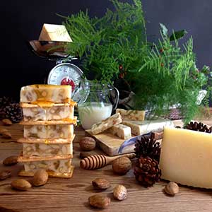 Las Terceras Manchego cheese PDO nougat with nuts