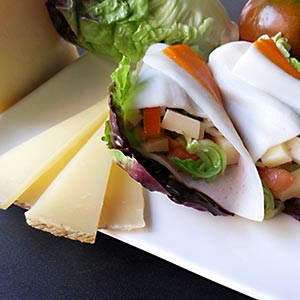 Surimi wrap with Las Terceras Manchego cheese PDO