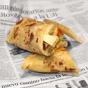 Chicken Wrap and Las Terceras Hard-Cured Manchego Cheese P.D.O.