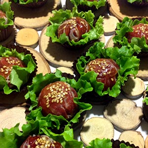 Las Terceras Manchego P.D.O. cheese balls with Iberian ham
