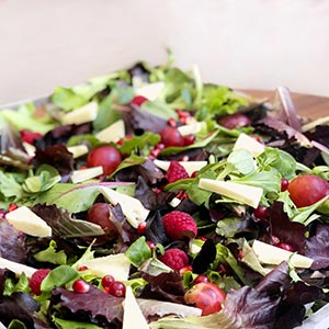Ensalada de frutos rojos y Queso Manchego Semicurado D.O.P. Las Terceras