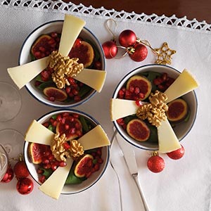 Ensalada de higos y Queso manchego semicurado Las Terceras D.O.P.