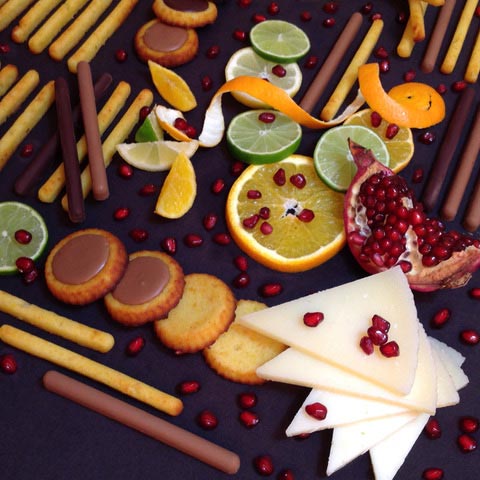 Medallones y canutillos de queso manchego curado Las Terceras D.O.P.