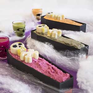 Colorful Mousse with Las Terceras hard-cured Manchego cheese PDO