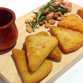 Queso manchego semicurado rebozado Las Terceras D.O.P.