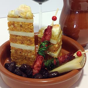 Queso manchego curado artesano Las Terceras D.O.P. con Migas del pastor