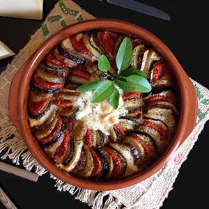Ratatouille con queso manchego semicurado Las Terceras D.O.P.