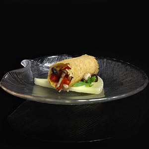 Rulo de queso crujiente Las Terceras con relleno vegetal