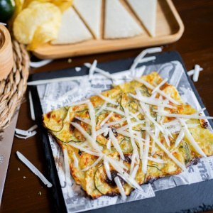 Scarpaccia con queso manchego DOP Las Terceras