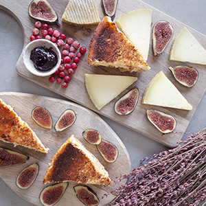 Tarta de quesos esponjosa con queso manchego semicurado Las Terceras D.O.P.