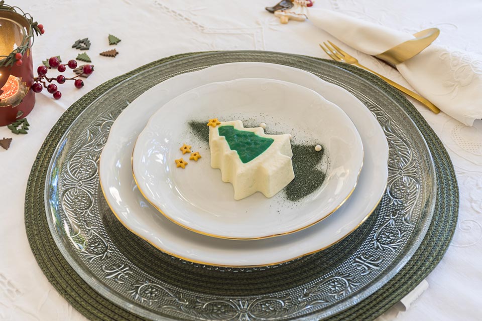 Postre navideño de crema de queso tierno El Becerril