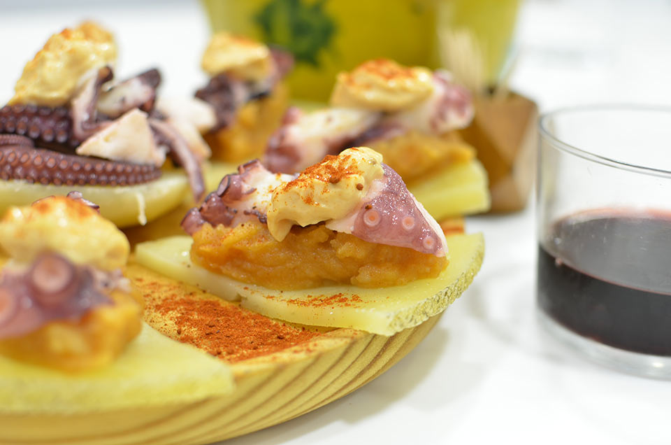 Pulpo al queso manchego Las Terceras D.O.P.