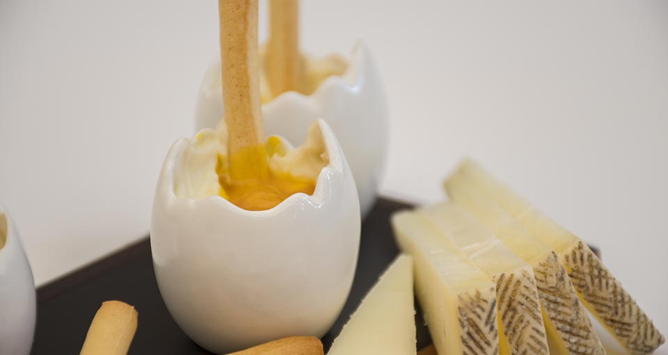 Queso Crema Las Terceras y yema curada