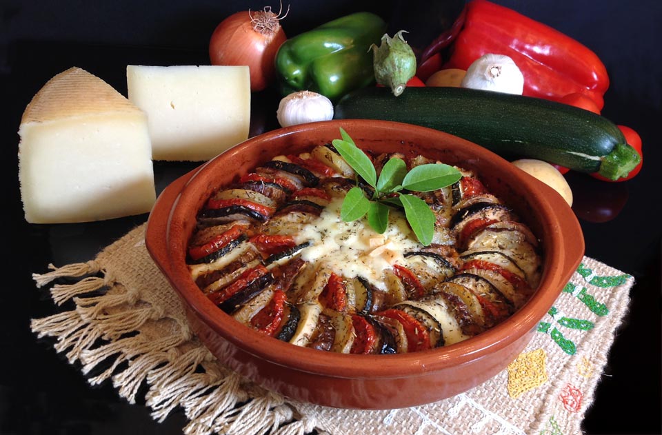 Ratatouille con queso manchego semicurado DOP Las Terceras