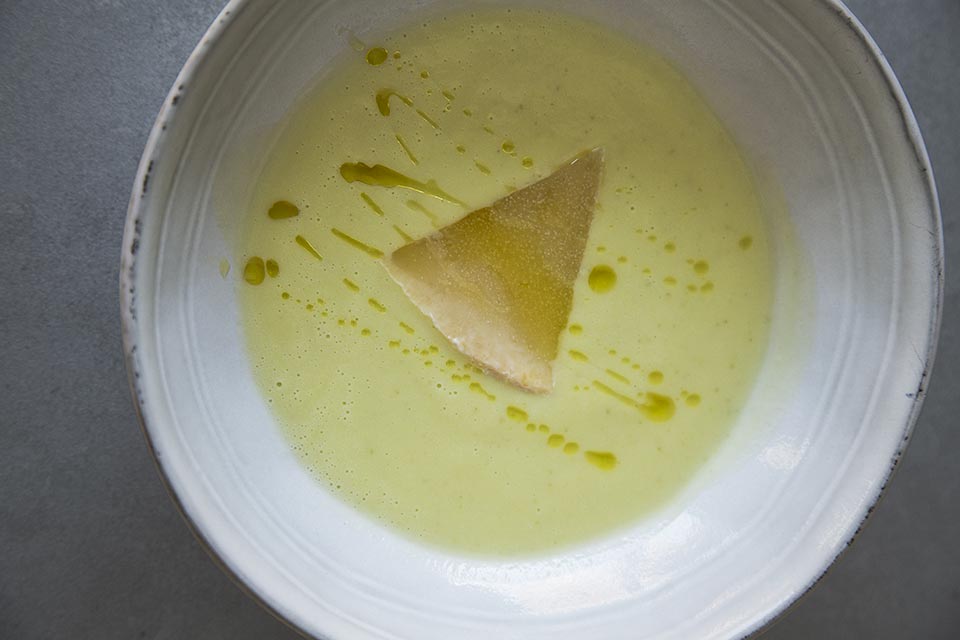 Sopa Fría De Calabacín Con Queso Las Terceras