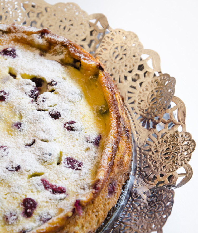 Tarta de queso manchego D.O.P. y arándanos Las Terceras